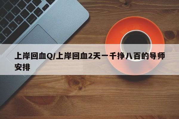 上岸回血Q/上岸回血2天一千挣八百的导师安排